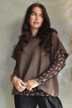 Bobby Mesh Layering Top Sana Leopard Black
